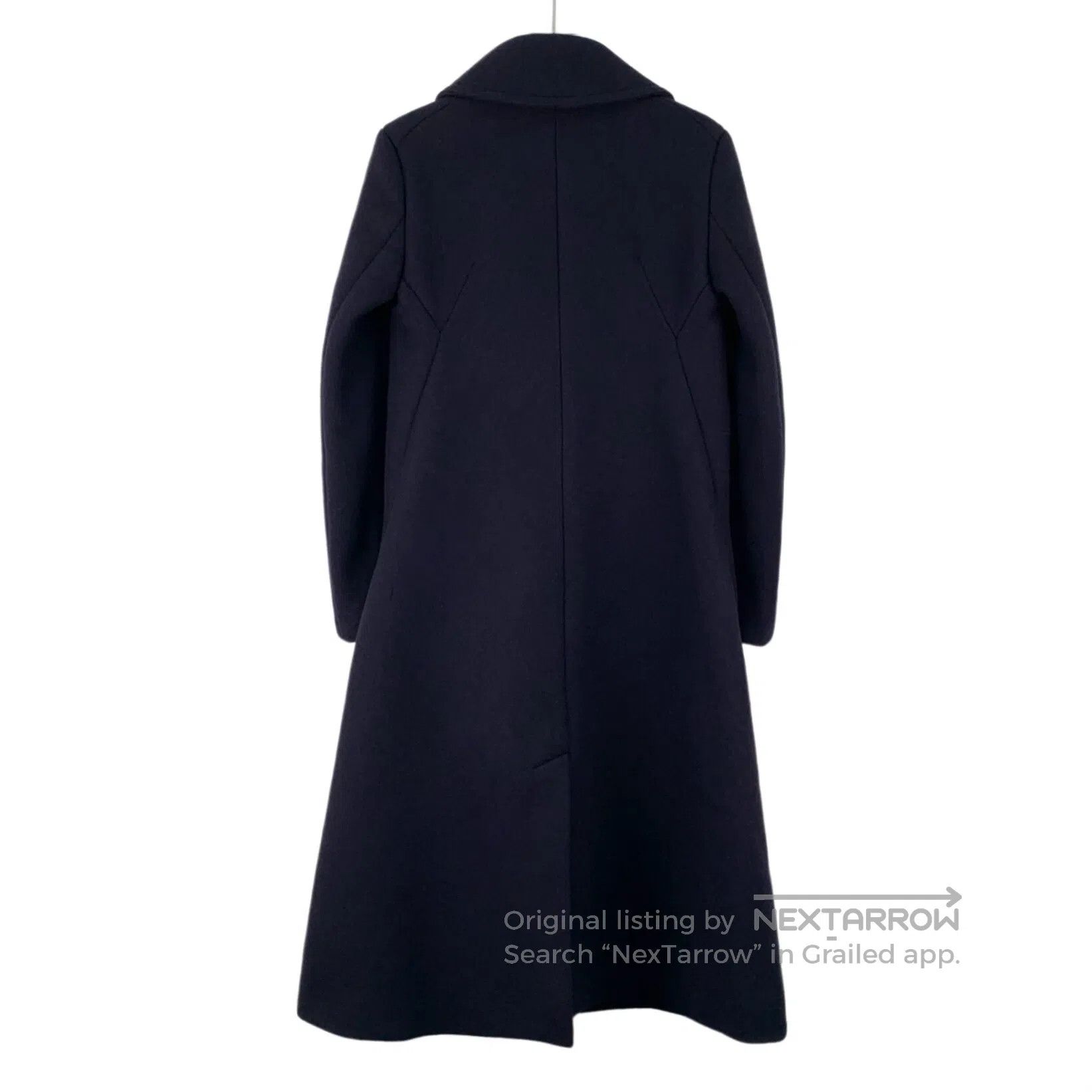 Celine CELINE Navy blue wool lapel double-breasted long sleeve co Size XS / US 0-2 / IT 36-38 - 2 Thumbnail