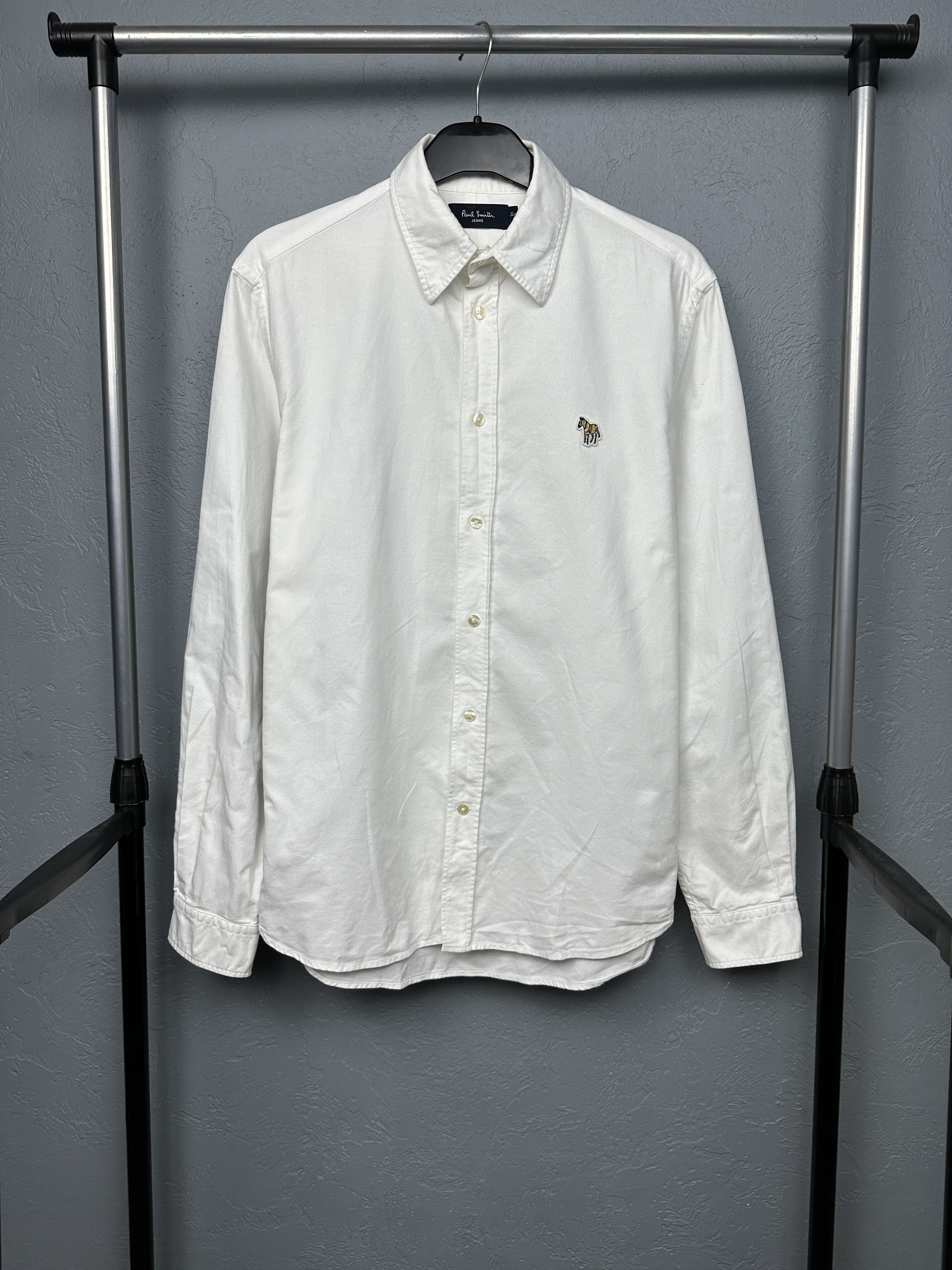 Paul Smith Paul Smith London Mens Long Sleeve White Shirt Size US S / EU 44-46 / 1 - 1 Thumbnail