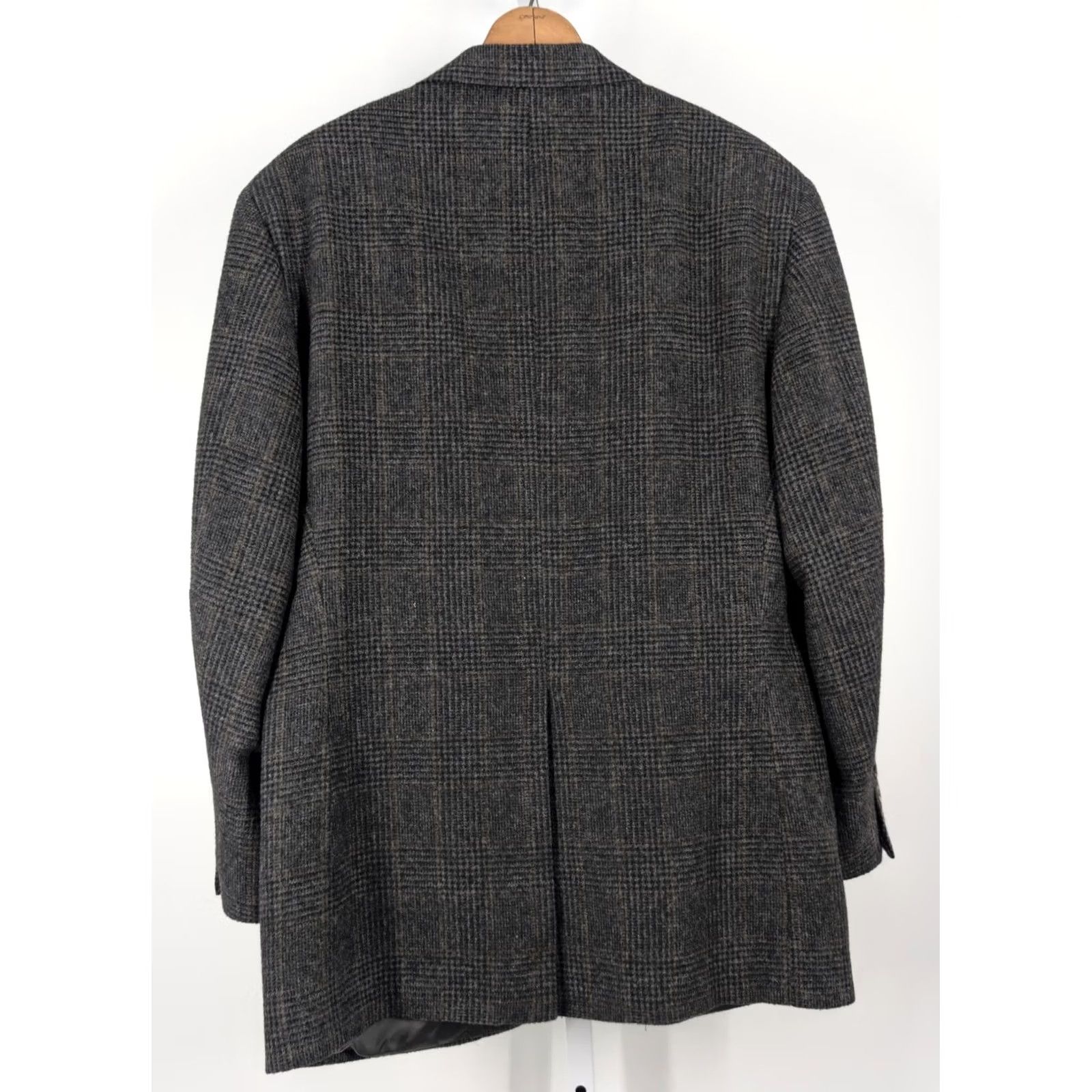 Brooks Brothers VINTAGE Brooks Brothers Camehair Houndstooth Gray Plaid Blazer Jacket USA Unionmade 42 Men Blazer 42 Gray USA Vintage Size 42R - 3 Thumbnail