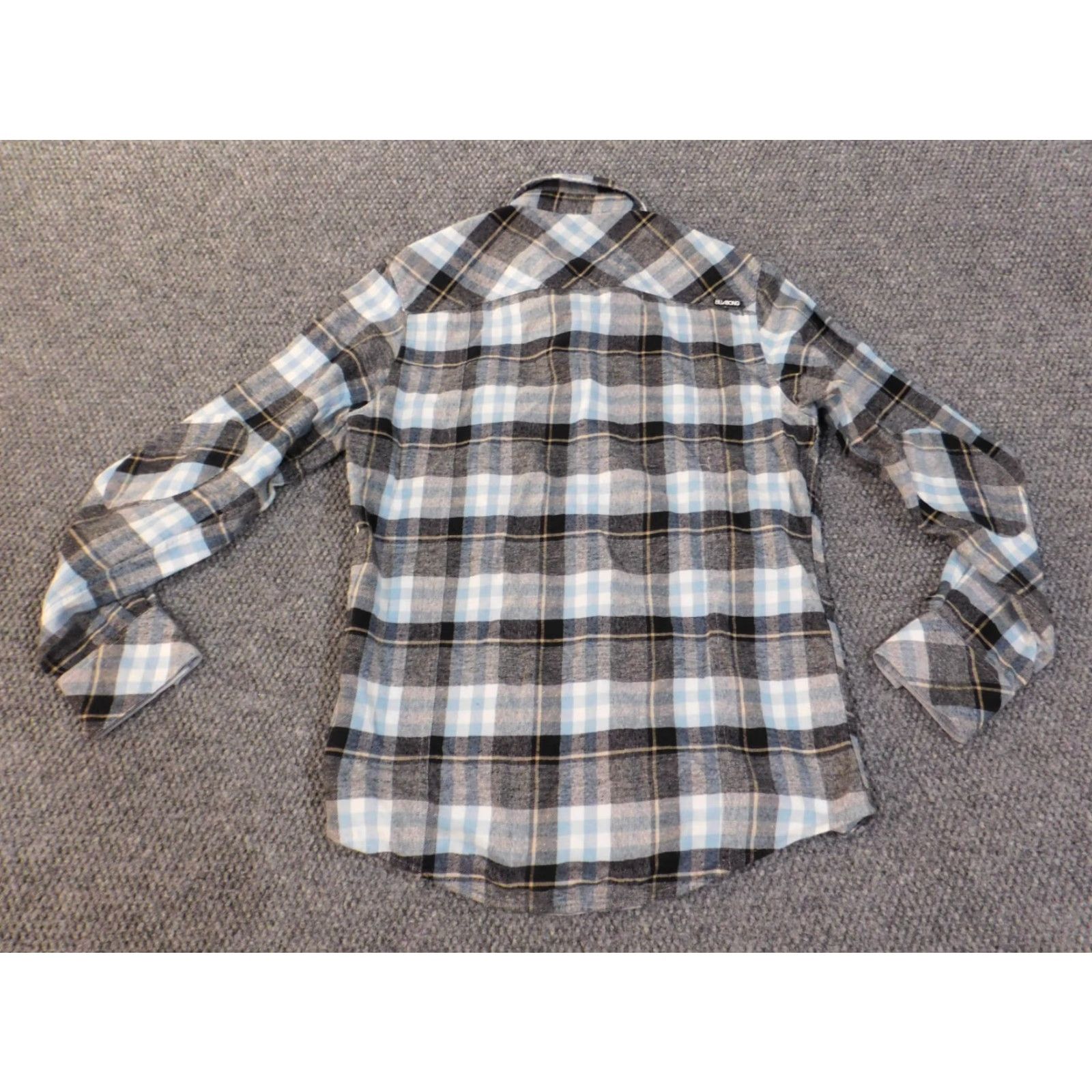 Billabong Billabong Shirt Mens Small Gray Plaid Button-Up Long Sleeve Cotton Nylon Flannel Outdoor Classic Button-Down Collared Button 1990s? Size US S / EU 44-46 / 1 - 7 Thumbnail