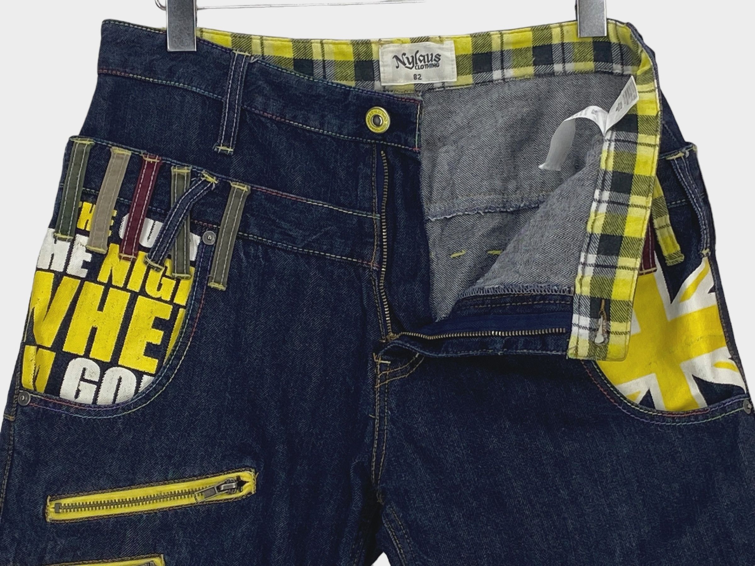 Japanese Brand Nylaus Short Jeans Double Waist Jeans Japanese Jeans Size US 32 / EU 48 - 4 Thumbnail