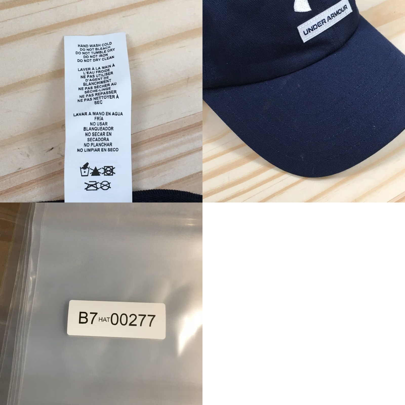 Under Armour Under Armour Baseball Cap Unisex Blue One Size Adjustable Embroidered Logo Size ONE SIZE - 9 Thumbnail