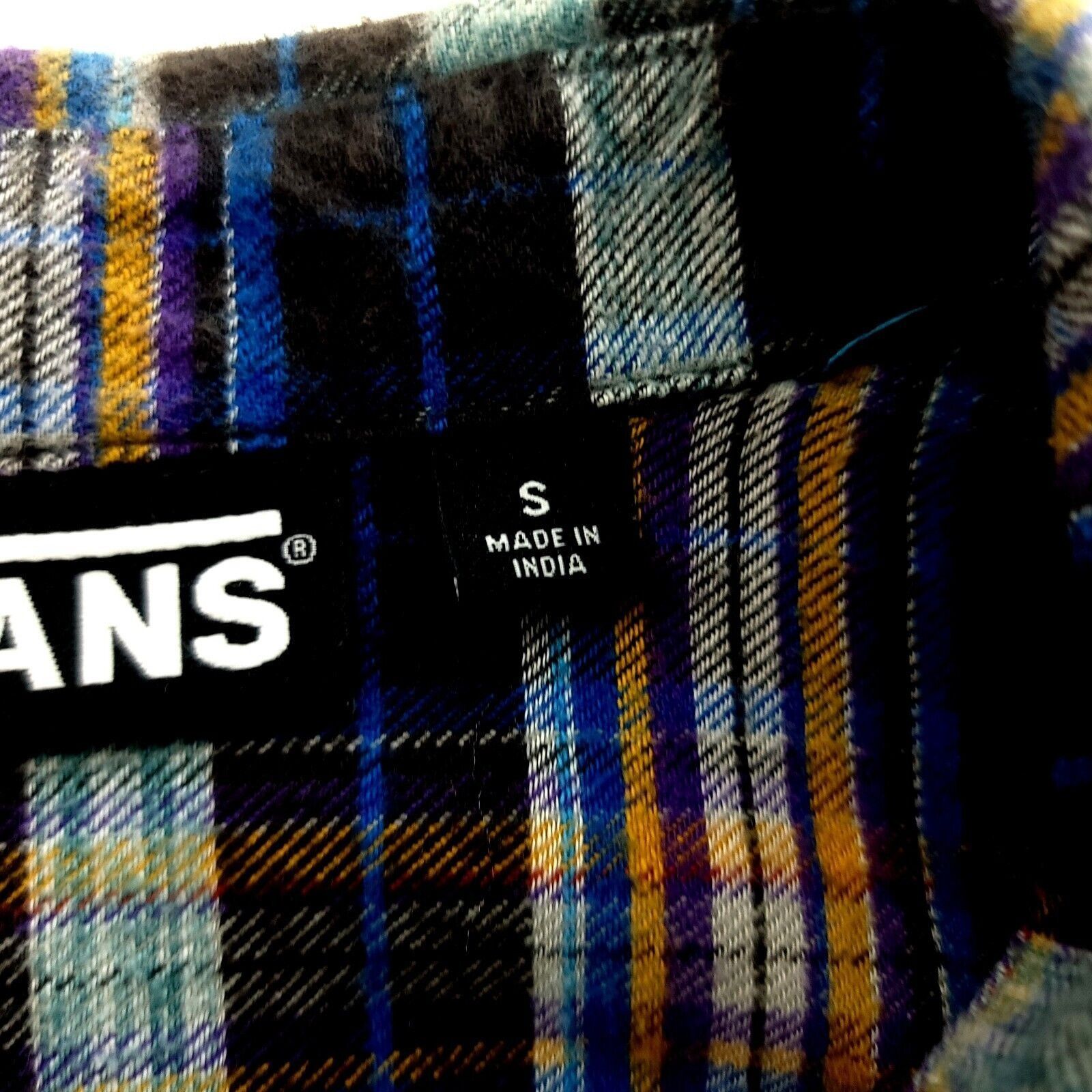 Vans Vans Black Multi-Collared Plaid Flannel Small Collared Dress Size US S / EU 44-46 / 1 - 10 Thumbnail