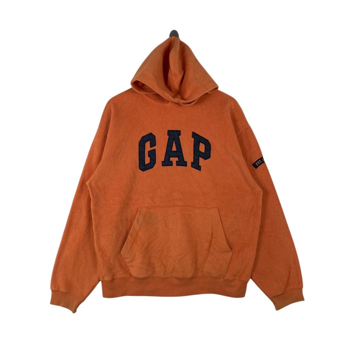 Gap Vintage GAP Fleece Hoodie Pullovee Sweatshirt Size US L / EU 52-54 / 3 - 1 Thumbnail