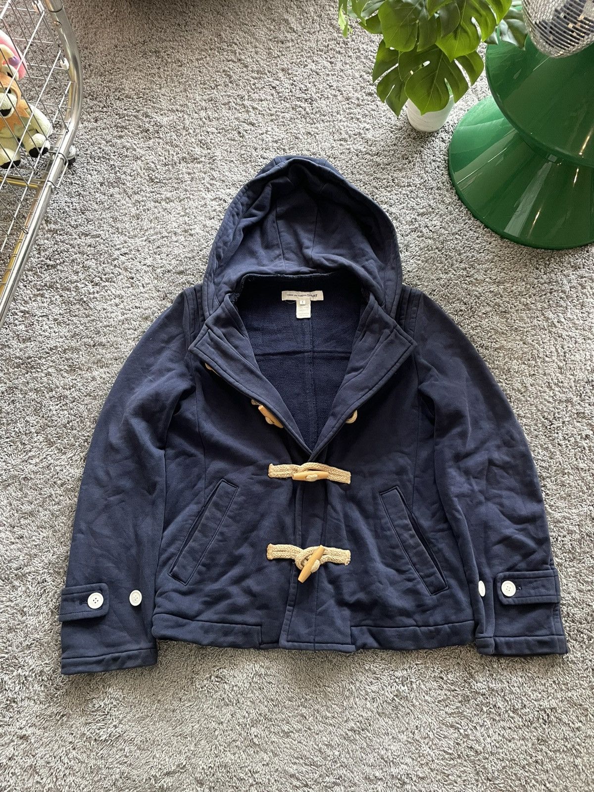 Comme des Garcons Comme Des Garcons Blue Duffle Coat S19905 Size US S / EU 44-46 / 1 - 18 Thumbnail