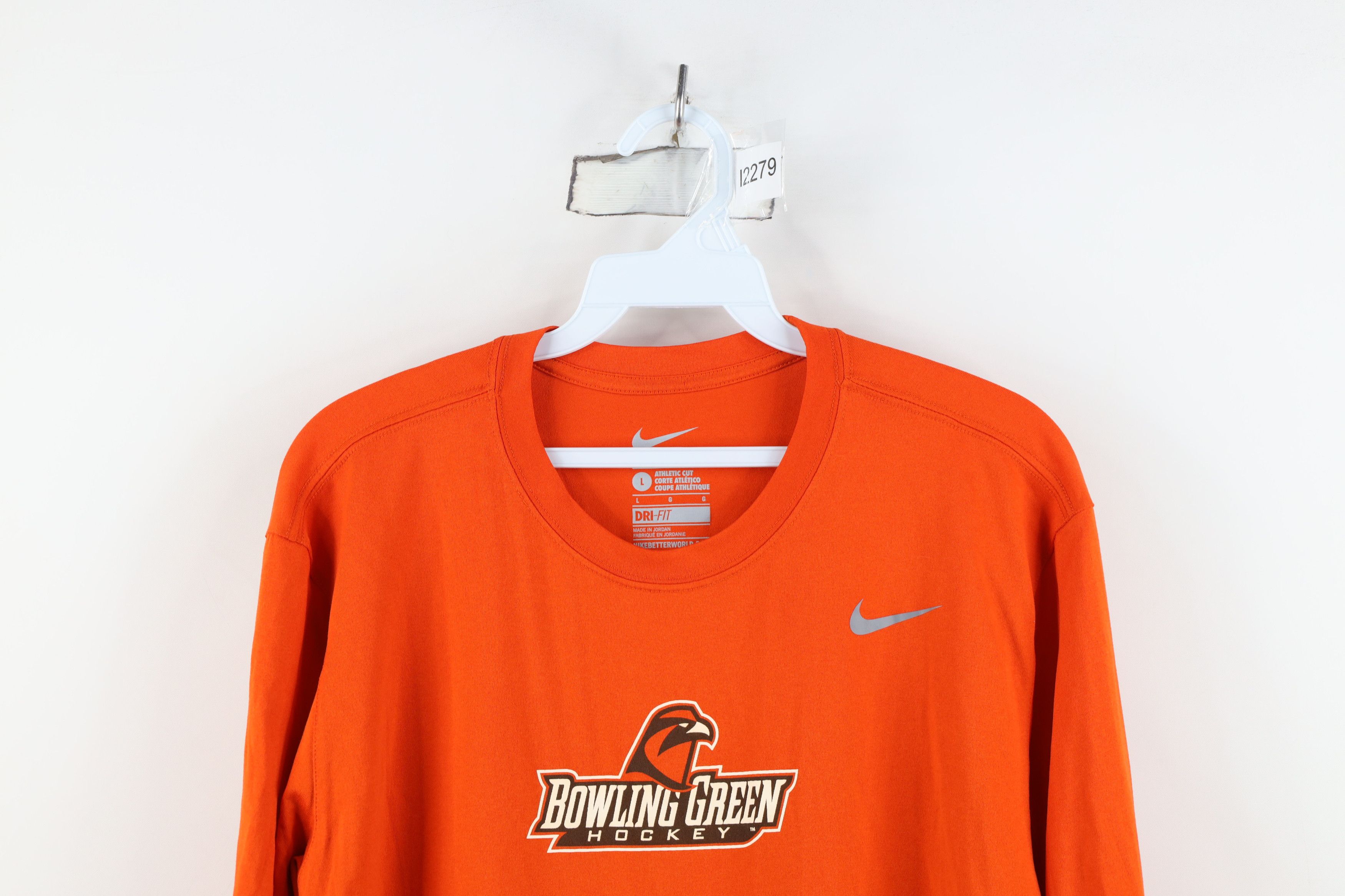 Nike Nike Bowling Green State University Hockey T-Shirt Orange Size US L / EU 52-54 / 3 - 2 Thumbnail