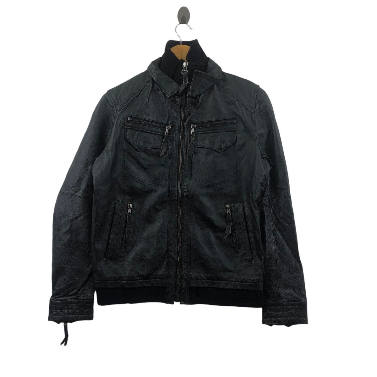 Leather × Vintage PURETE Lamb Leather Jacket Seditionaries Size US M / EU 48-50 / 2 - 1 Thumbnail