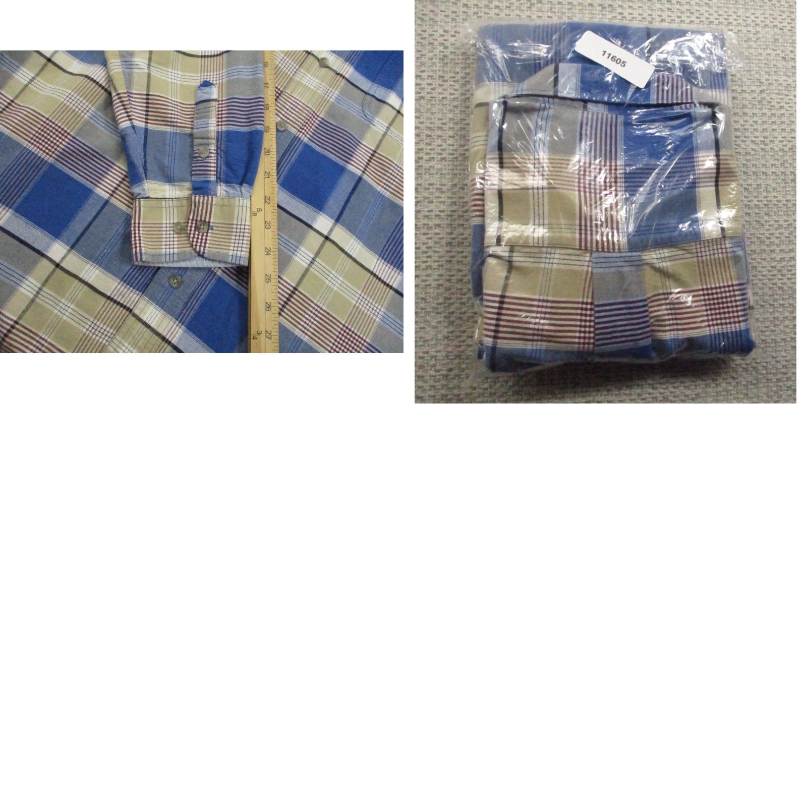 Wrangler Wrangler Twenty 20 X Shirt Mens XL Blue White Plaid Button Down Western Cowboy Shirt Size US XL / EU 56 / 4 - 9 Thumbnail
