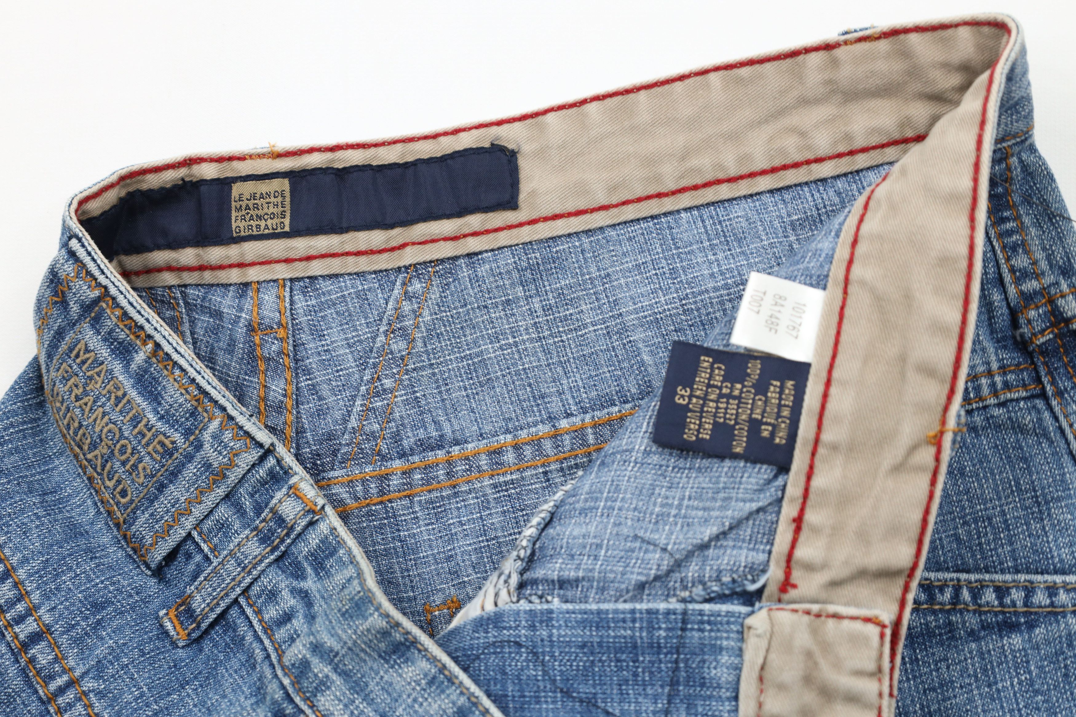 Marithe + Francois Girbaud × Vintage NOS Vintage 90s Marithe Francois Girbaud Denim Shorts Blue Size US 33 - 6 Thumbnail