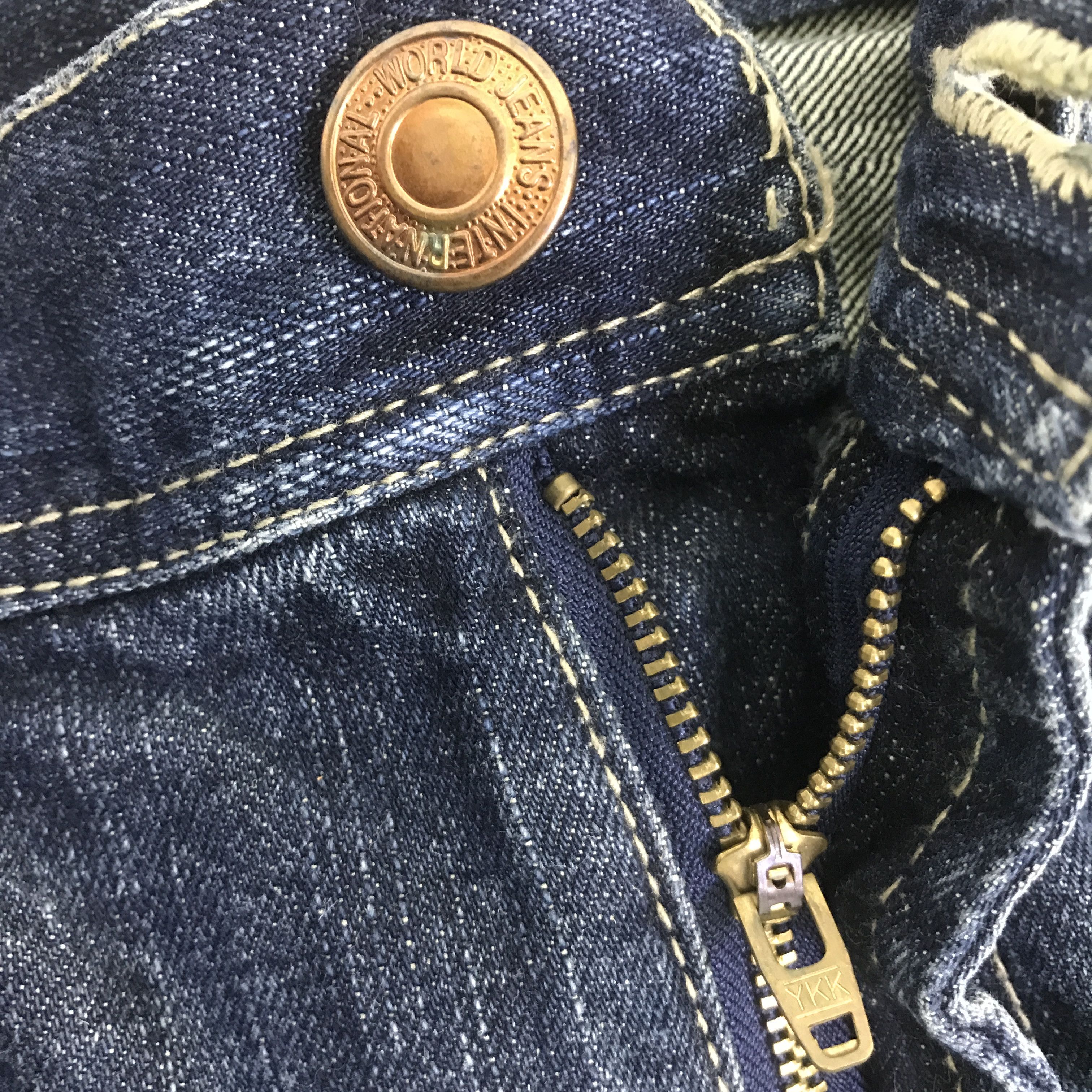 Japanese Brand Japan design sorridere distressed denim jeans pants Size US 33 - 12 Thumbnail