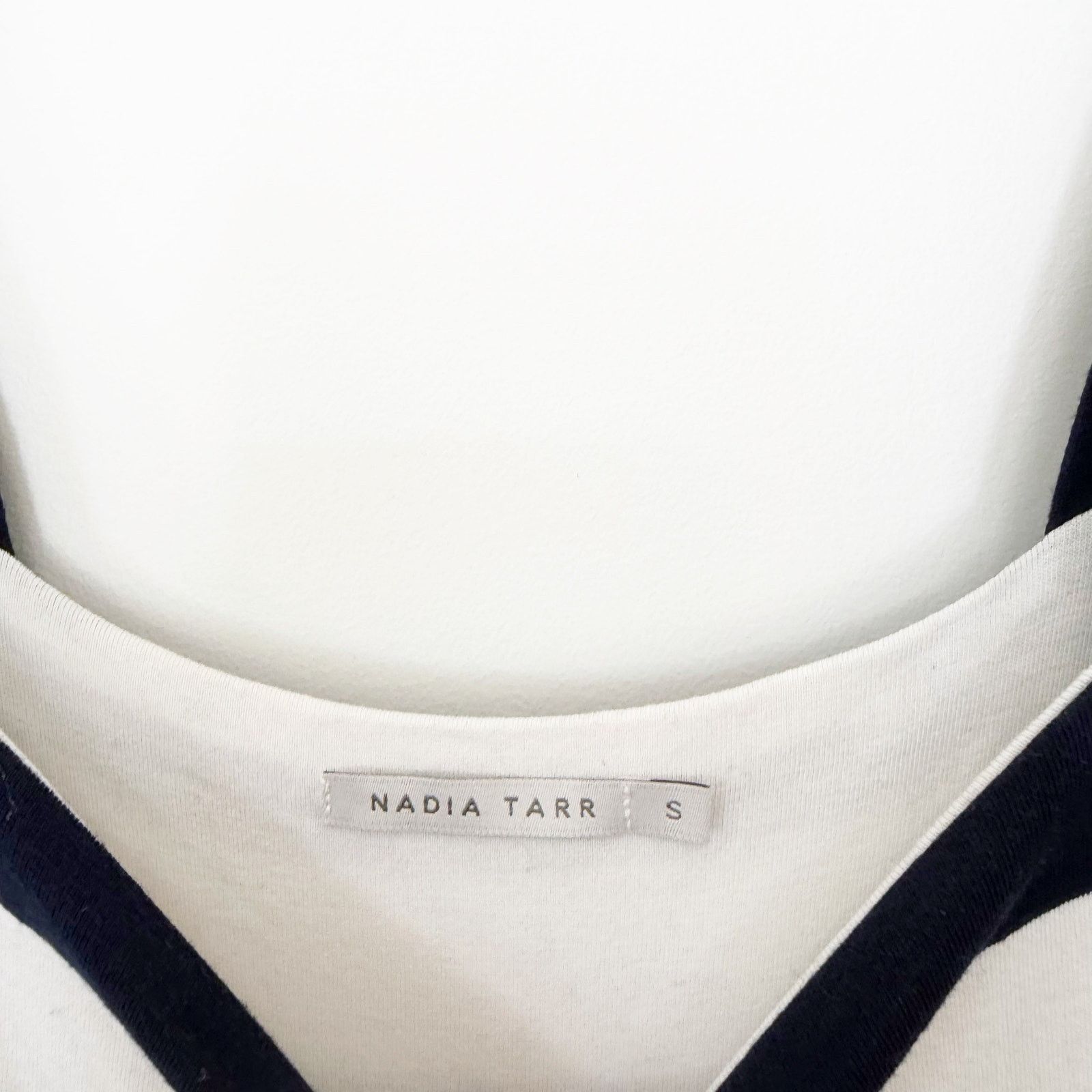 Other Nadia Tarr Navy Blue White Striped Sleeveless Dress Sz S Size S / US 4 / IT 40 - 2 Thumbnail