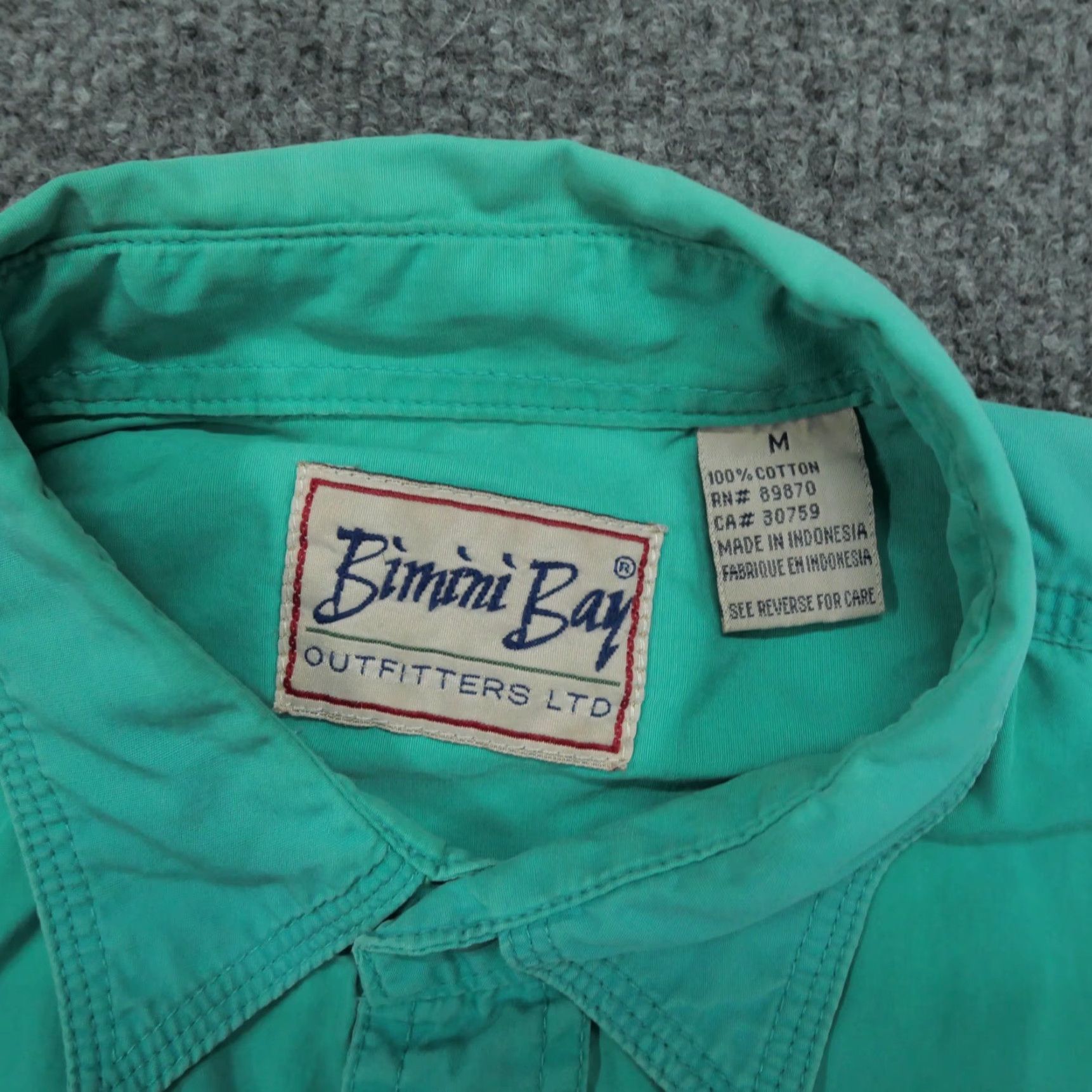 Polo Ralph Lauren VINTAGE Polo Ralph Lauren Blaire Shirt Mens M Green Blue Teal Button-Down Short Sleeve Size US M / EU 48-50 / 2 - 3 Thumbnail
