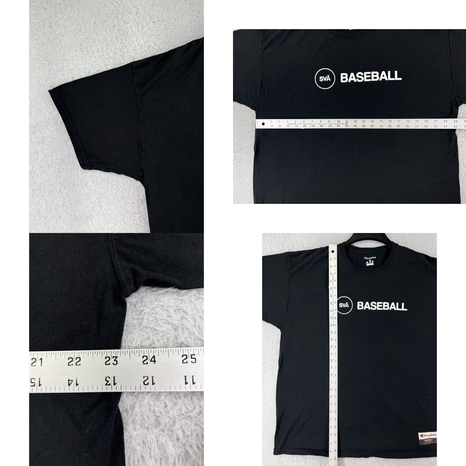 Champion Champion Shirt Men XL Black Logo Cotton Sports Retro Outdoor Size US XL / EU 56 / 4 - 9 Thumbnail