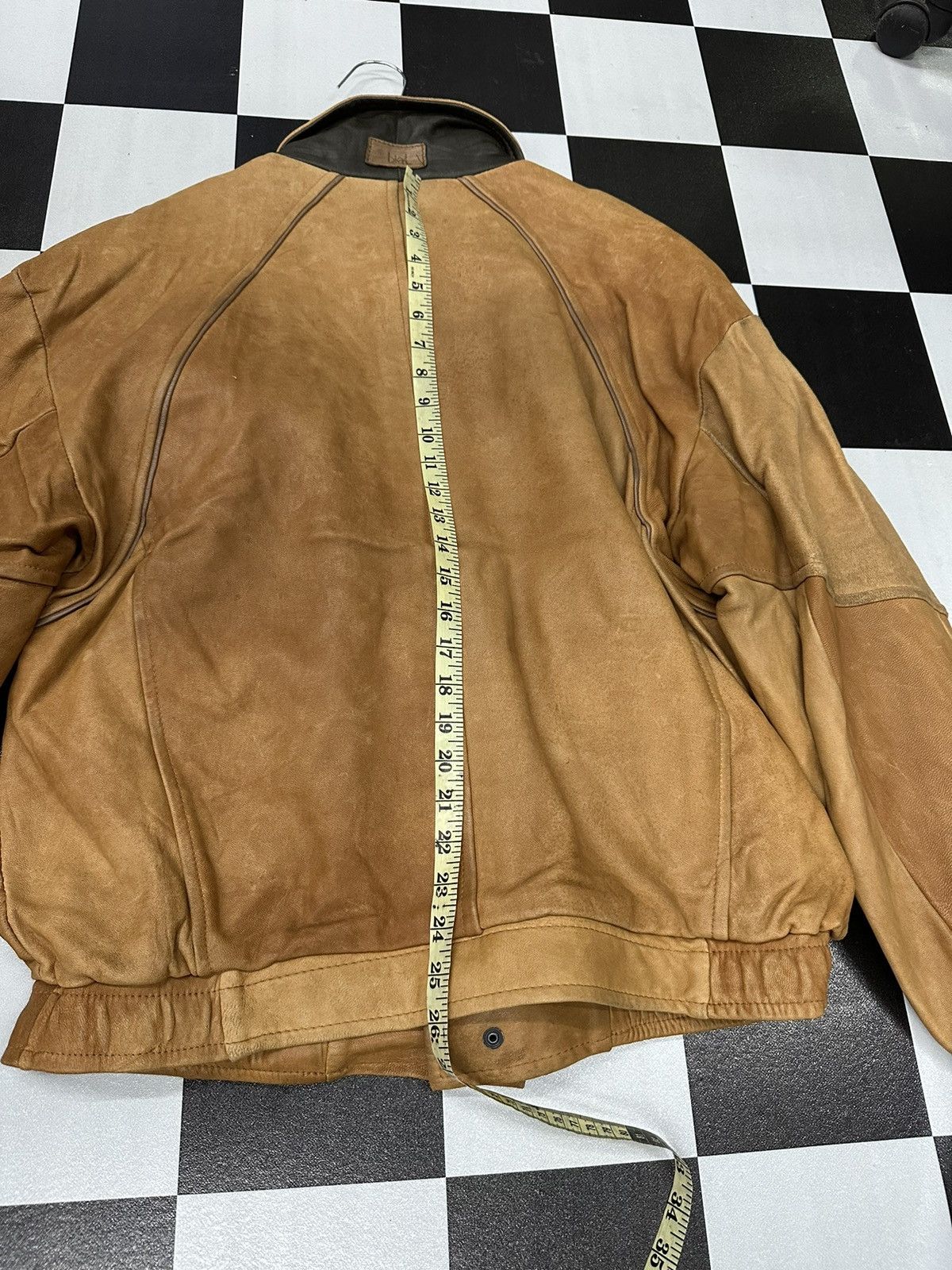 Vintage VTG BIG L Elk Skin Leather Jacket Size US L / EU 52-54 / 3 - 12 Thumbnail