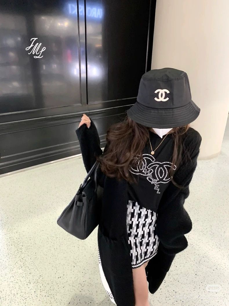 Chanel Chanel SizeM 23p popular black fisherman's hat Size ONE SIZE - 8 Thumbnail