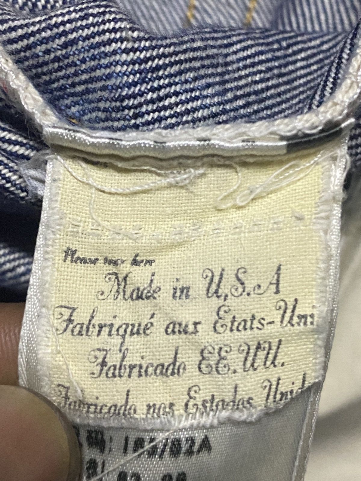 Levi's Vintage Clothing LVC 501 xx BigE ButtonFly Twist Leg Selvedge Repair Jeans Size US 32 / EU 48 - 22 Thumbnail