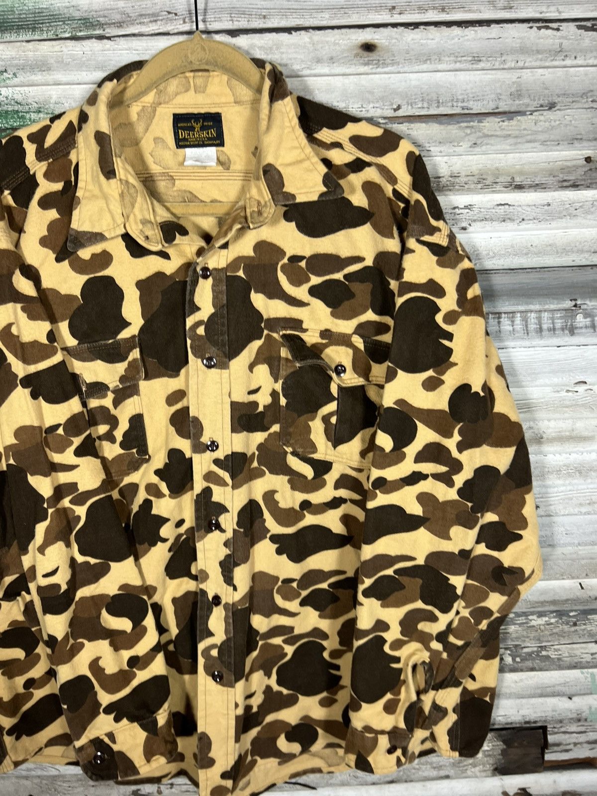 Vintage Vintage Deerskin Camo Shirt Size US XXL / EU 58 / 5 - 3 Thumbnail
