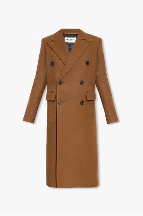 Saint Laurent Paris o1bcso1str1125 Long Coat In Wool in Brown Size M / US 6-8 / IT 42-44 - 1 Thumbnail