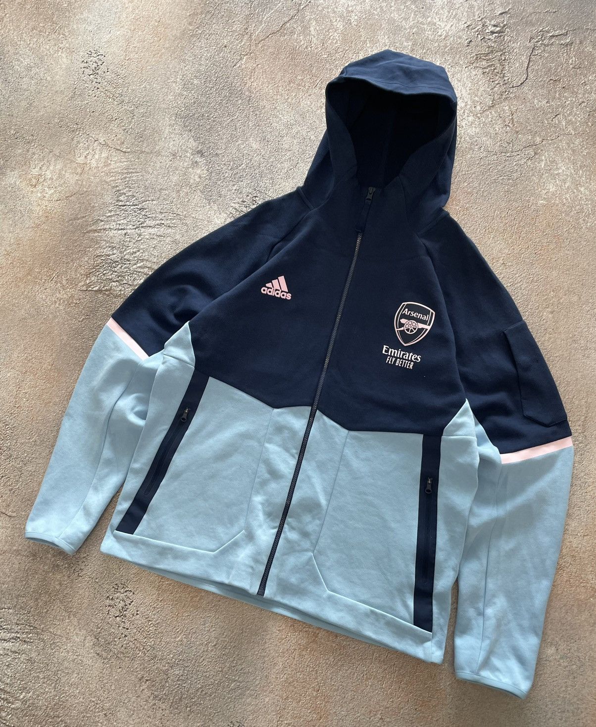 Adidas Adidas Arsenal Full Zip Hoodie Size US L / EU 52-54 / 3 - 2 Thumbnail