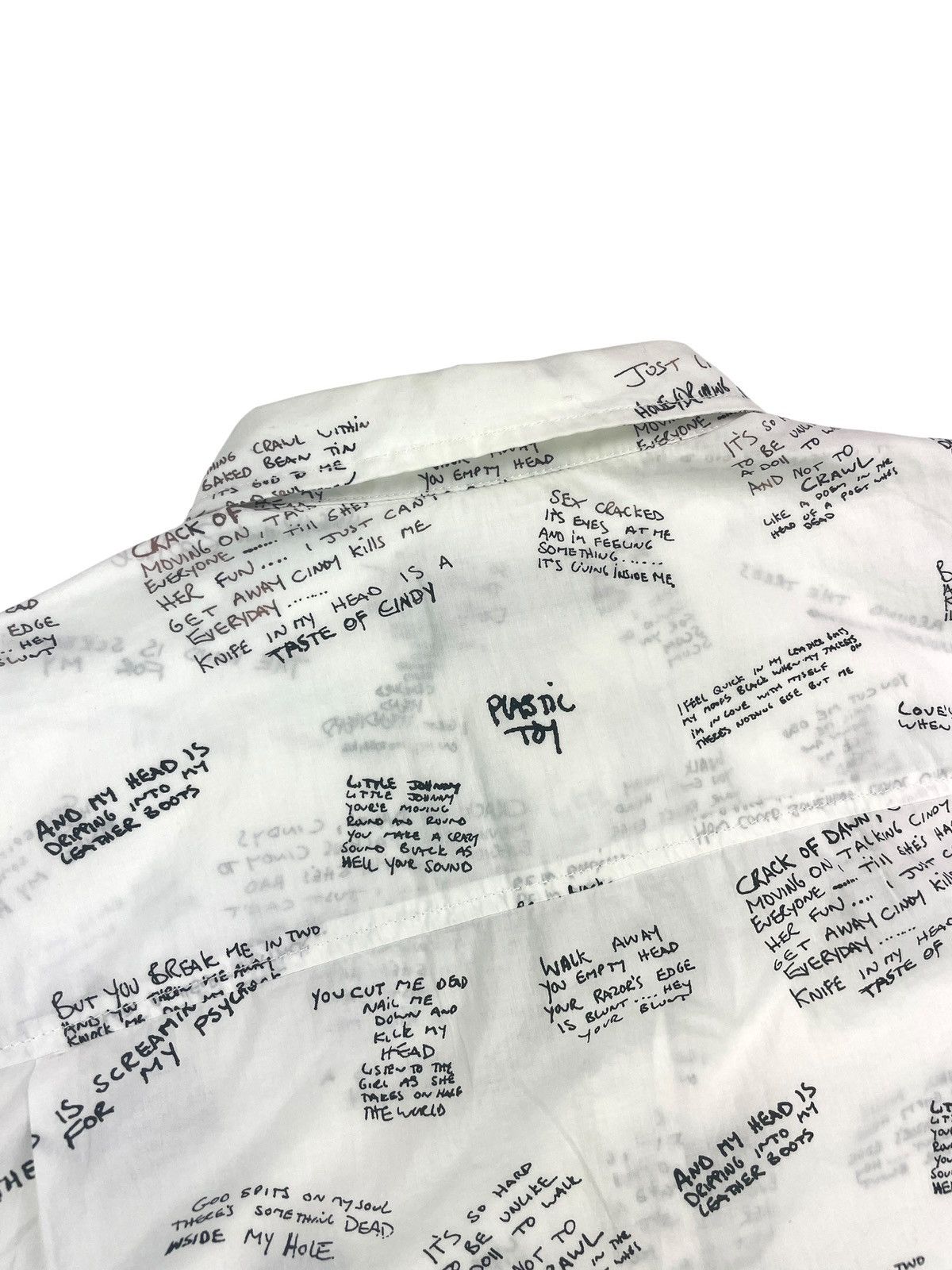 Undercover SS14 "GODOG" - Scribbled Lyrics Button Up T-shirt Size US M / EU 48-50 / 2 - 8 Thumbnail