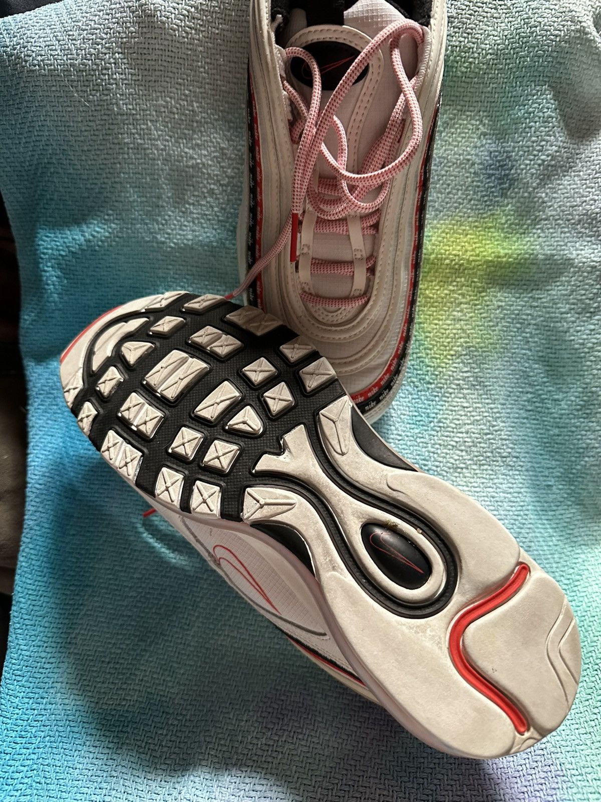 Nike Nike Air Max ‘97 Script swoosh/released 2019 8.5M/9.5W Size US 8.5 / EU 41-42 - 3 Thumbnail