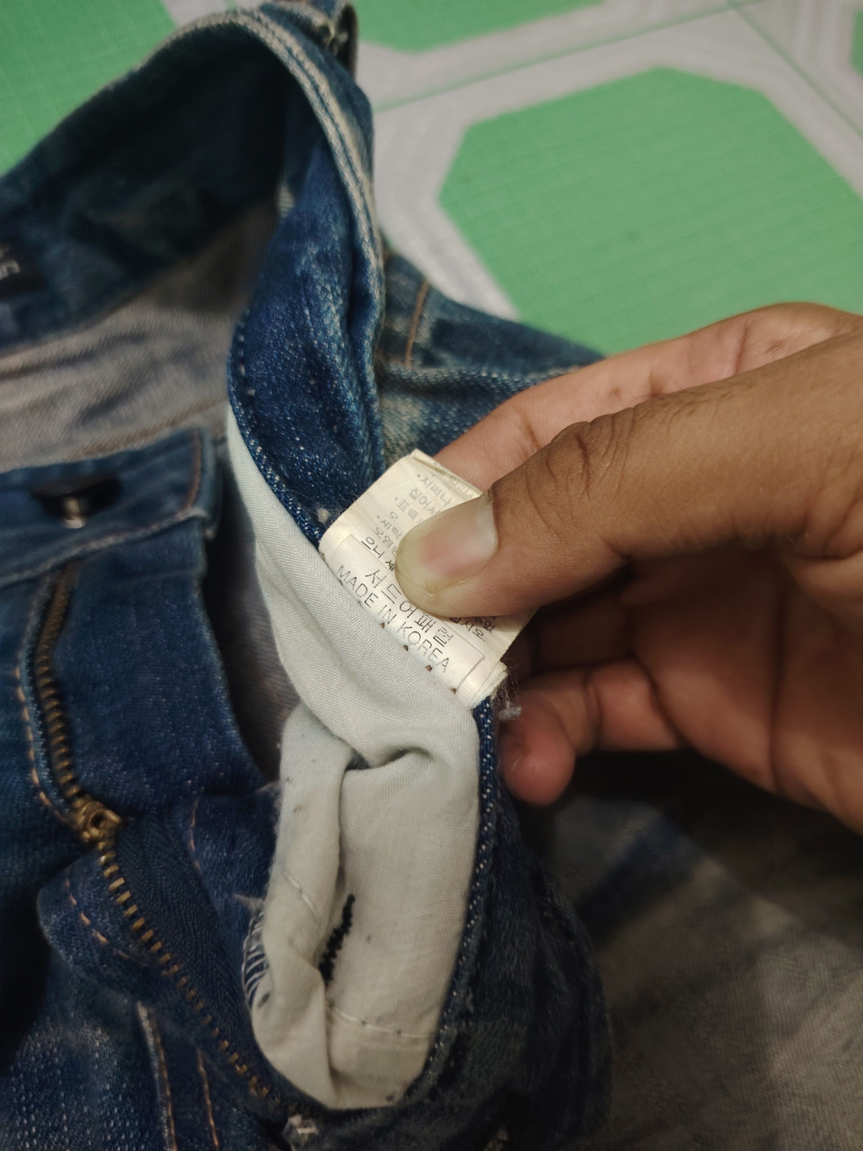 If Six Was Nine Distressed Thrashed The Blue Skin Studded Jeans Size US 30 / EU 46 - 9 Thumbnail