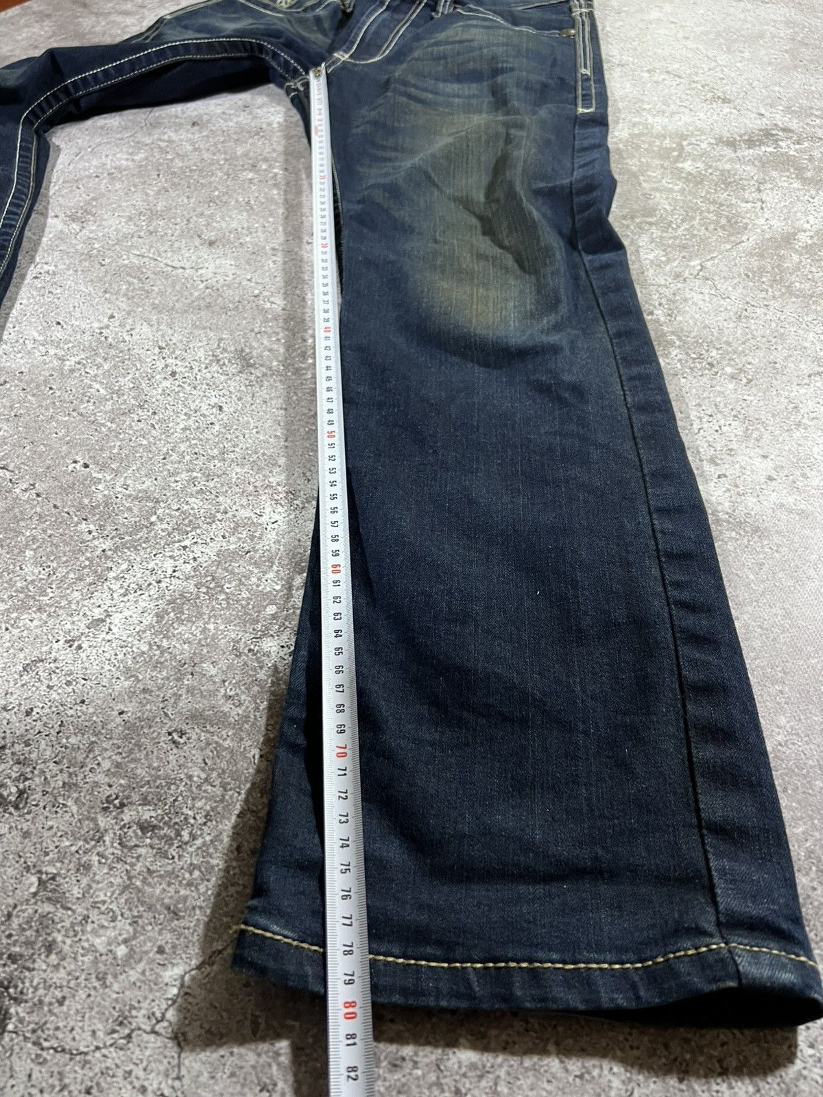Japanese Brand Y2K Number Nine Style / Underground blue Flared Jeans 90s Size US 30 / EU 46 - 7 Thumbnail