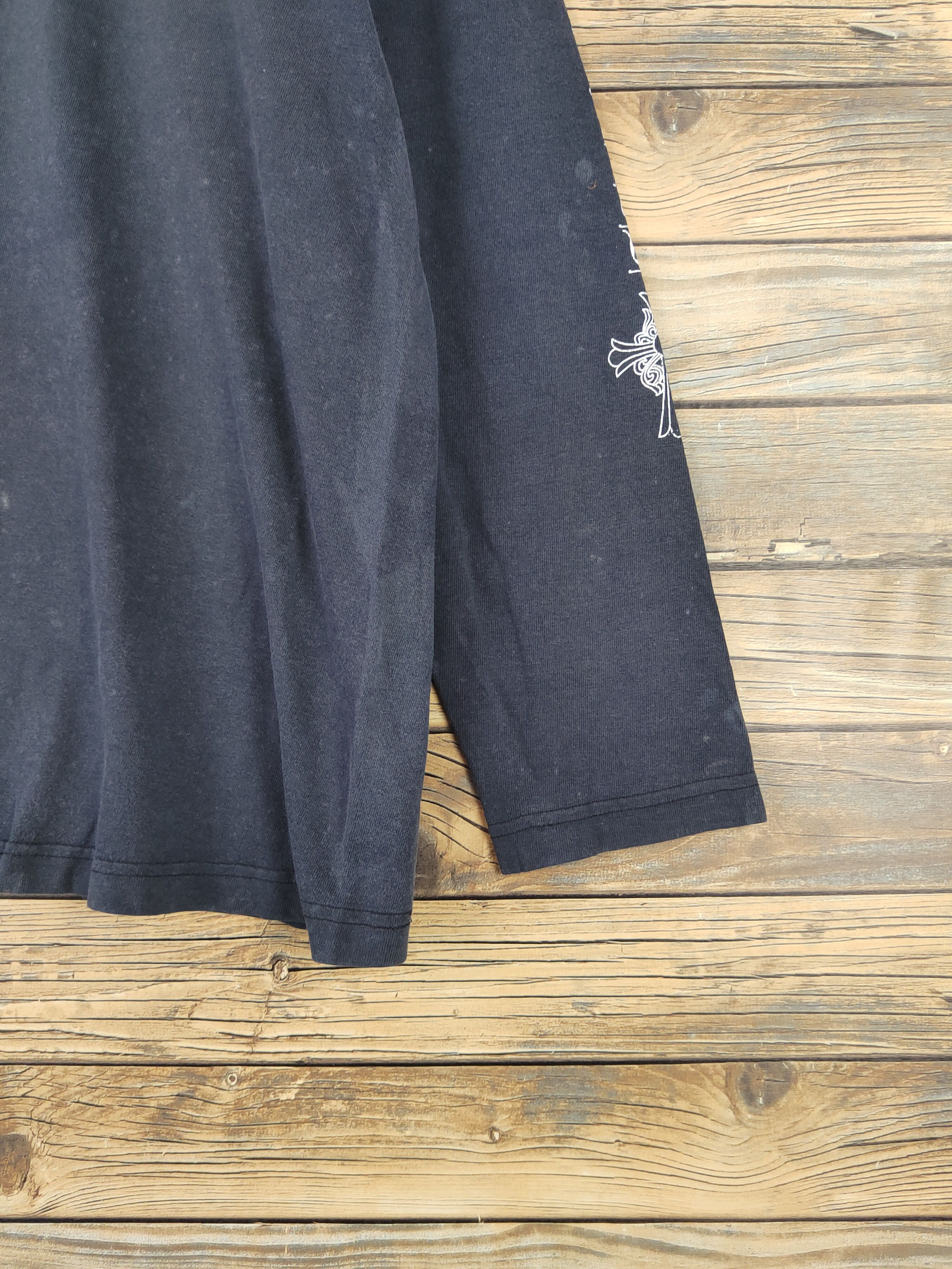 Japanese Brand DL Boss Staff like Chrome Heart Navy Faded shirt #618 Size US L / EU 52-54 / 3 - 7 Thumbnail