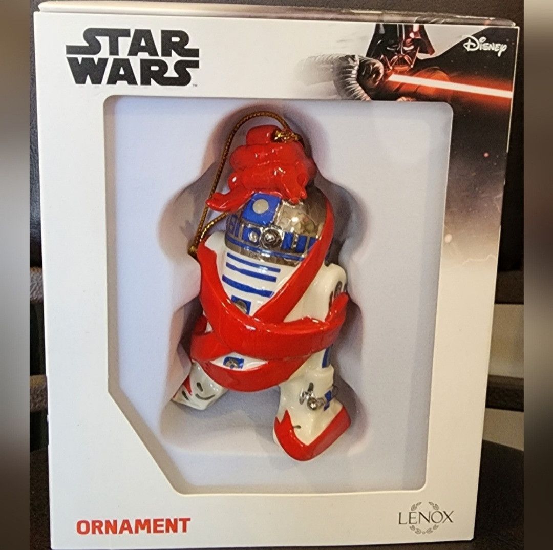 Star Wars New In Box NIB Disney Star Wars Lenox R2-D2 Ornament 2022 Size ONE SIZE - 1 Thumbnail