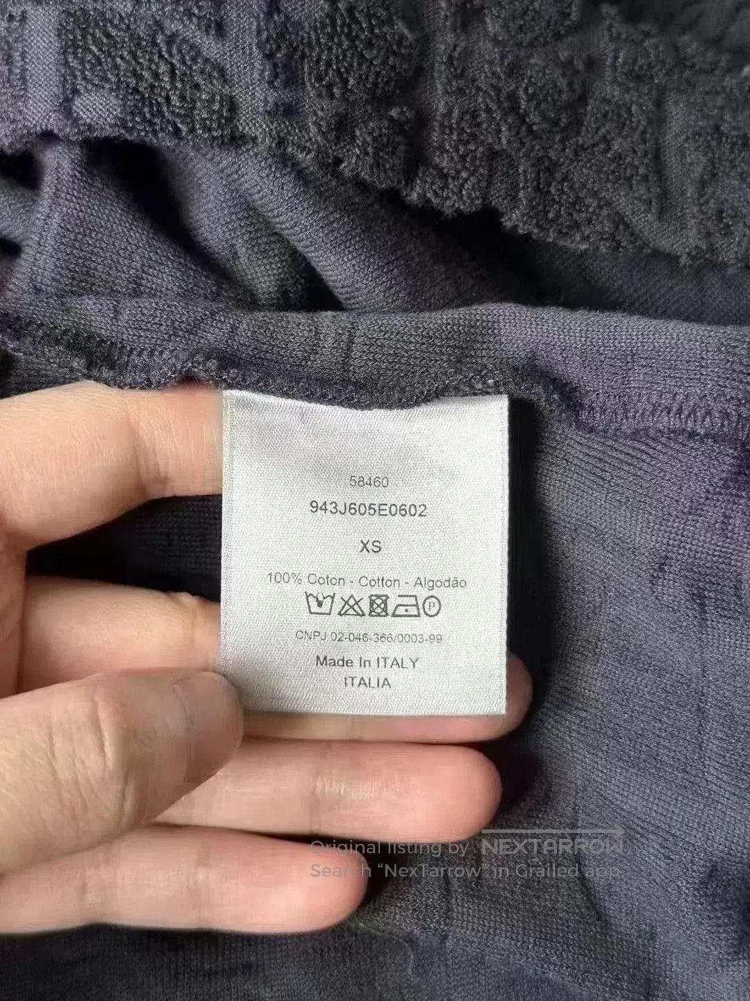 Dior Dior Dark Blue Towel Printed Short Sleeve. Size US XS / EU 42 / 0 - 4 Thumbnail