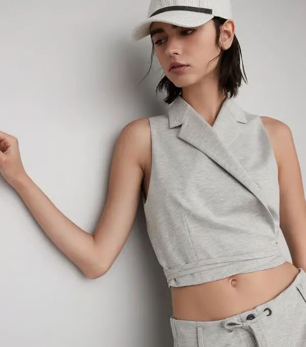 Brunello Cucinelli o1la1rc1a0425 Blouse in Grey Size M / US 6-8 / IT 42-44 - 3 Thumbnail