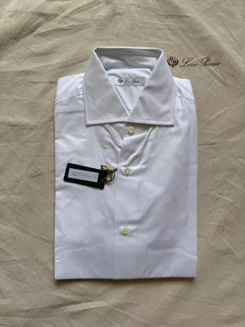 Loro Piana Loro Piana Men's Cotton Shirt Size US M / EU 48-50 / 2 - 1 Thumbnail