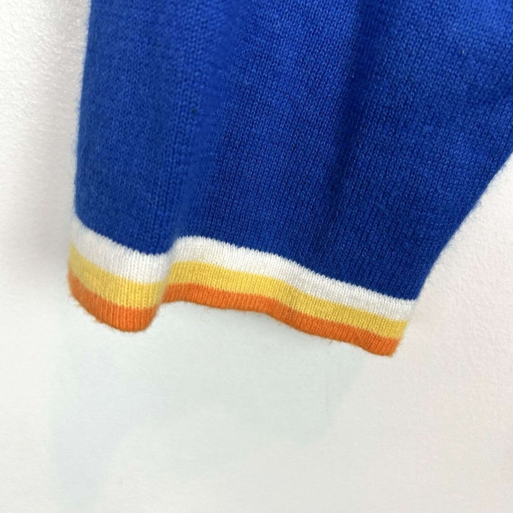 Vintage VINTAGE Jack B Quick Halloween Embroidered Cardigan Sweater Womens M Blue Ghost Knit Casual Fall 21.5" 19" Ramie Cotton Rayon Acrylic Size M / US 6-8 / IT 42-44 - 7 Thumbnail
