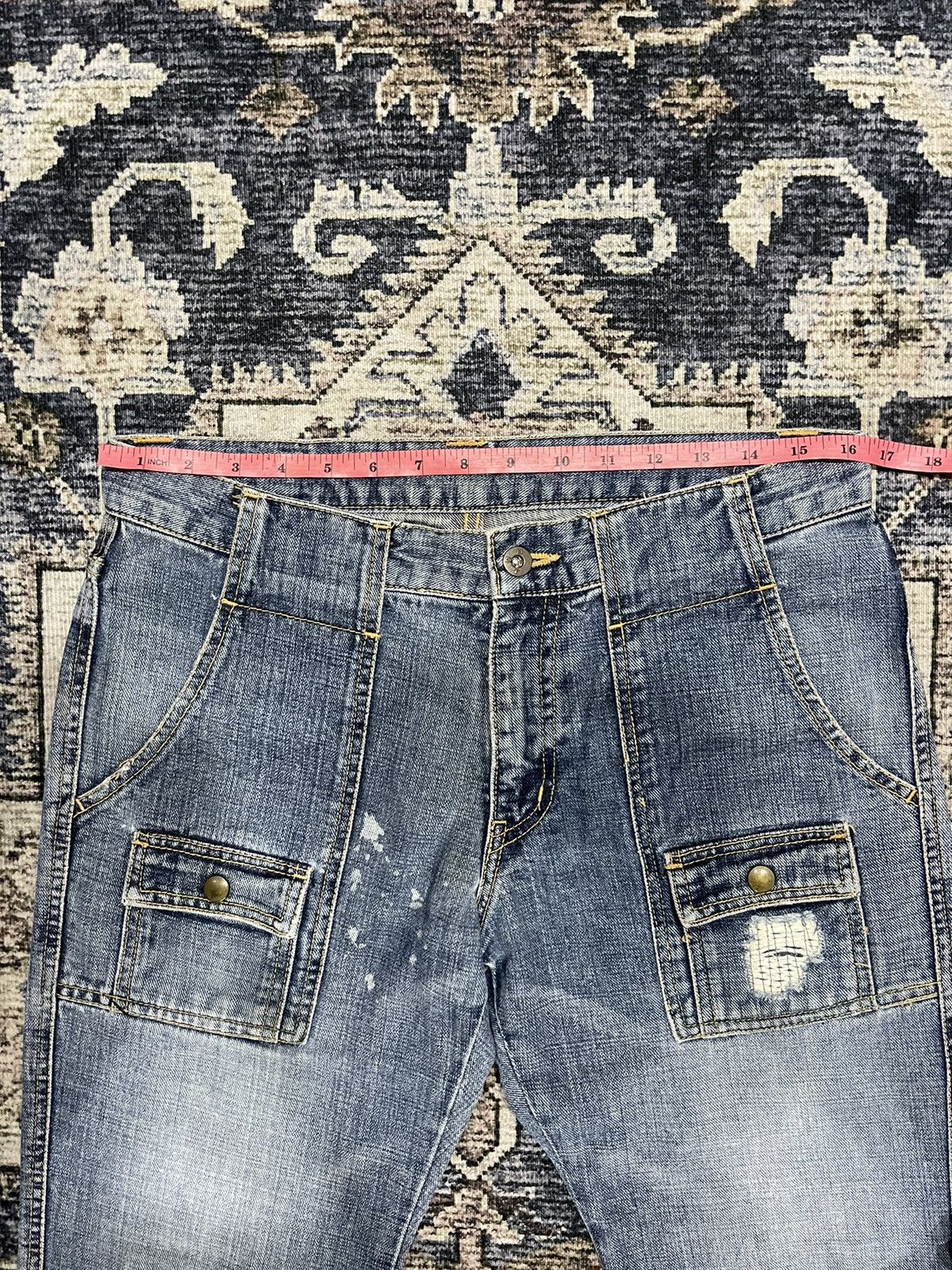 Boycott × If Six Was Nine × Vintage Vintage BOYCOTT Bush Pants Distressed Denim Pants Size US 33 - 18 Thumbnail
