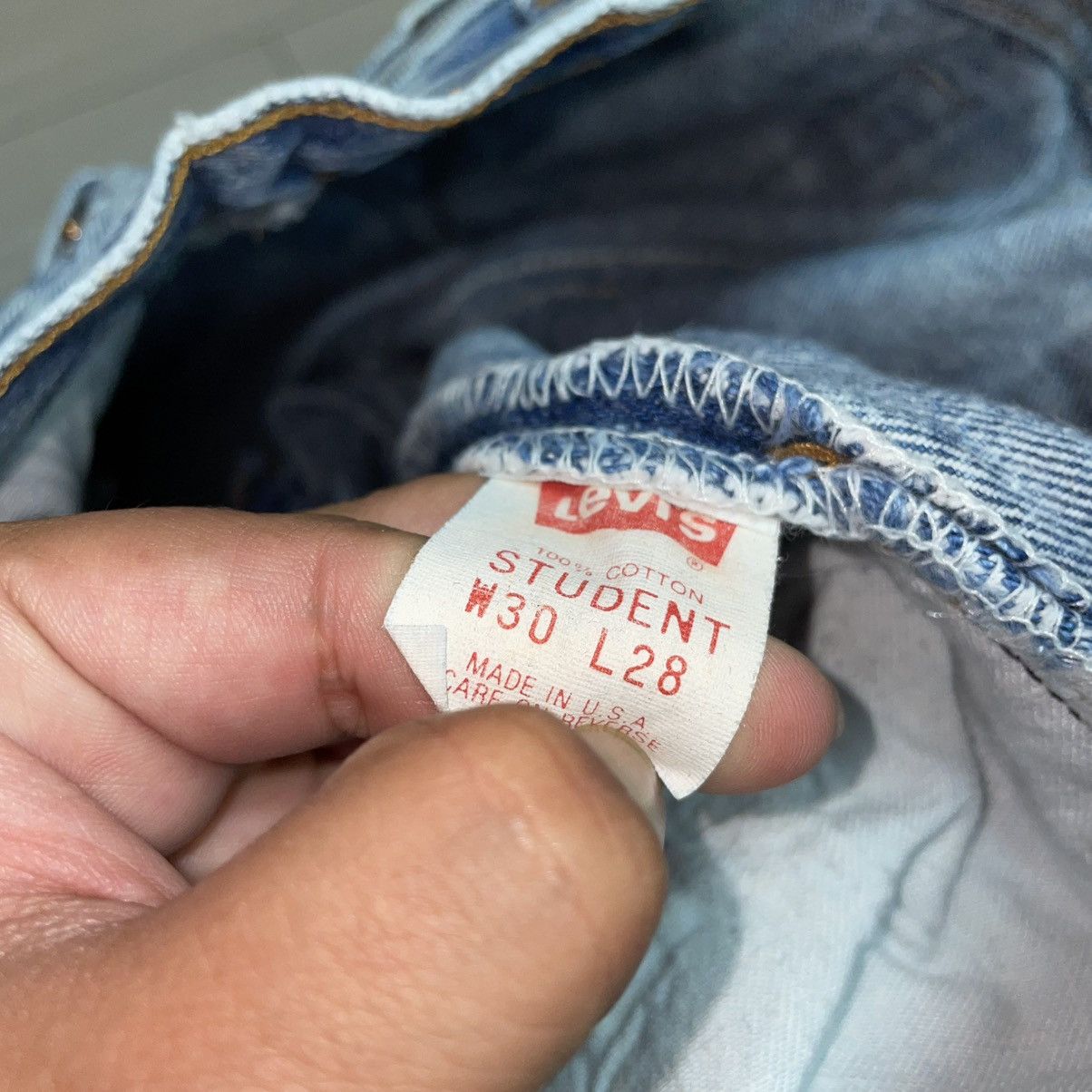 Levi's Vintage Clothing Levi’s 701-0109 XX Student Fit Made in USA Size US 28 / EU 44 - 3 Thumbnail