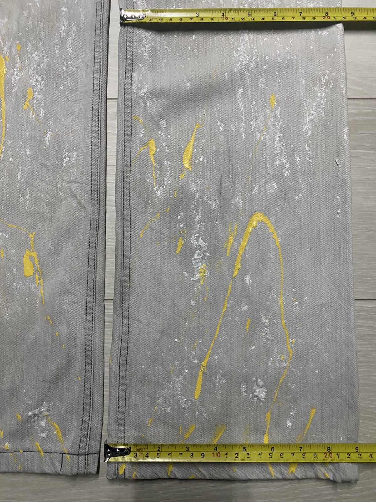 JOSEPH HOMME joseph Homme Paint Splatter Effect Paint Flare Jeans Size US 33 - 17 Thumbnail