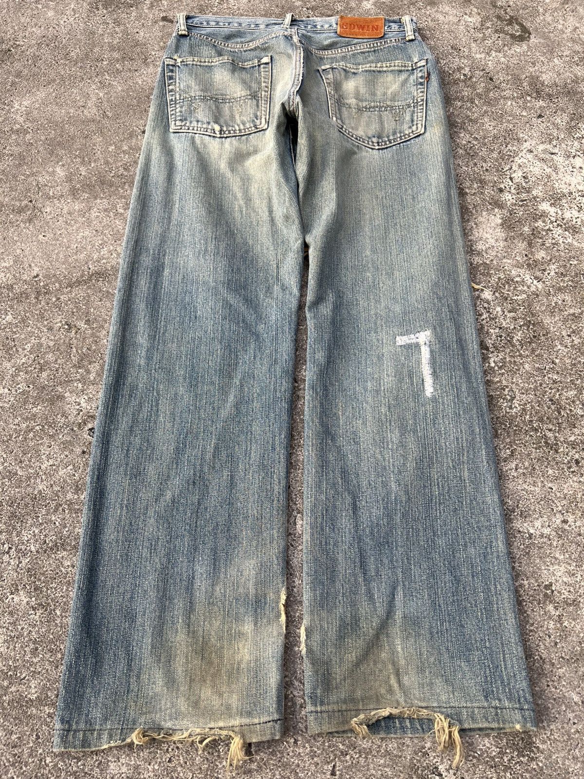 Edwin Vintage Edwin 505x Selvedge Distressed Mud Wash Jean Size US 30 / EU 46 - 2 Thumbnail