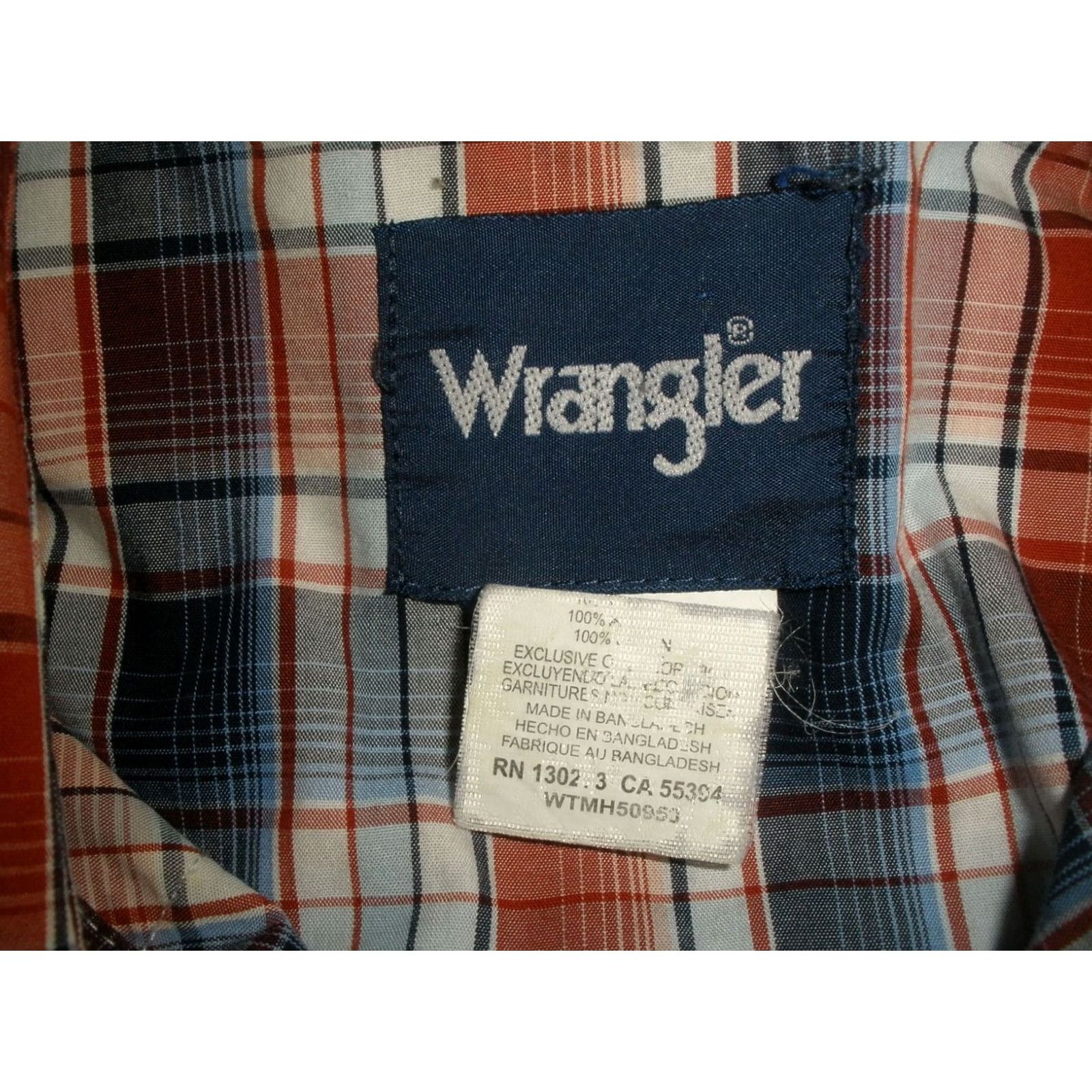 Wrangler VINTAGE Wrangler Plaid Button-Up Shirt? Size US XL / EU 56 / 4 - 4 Thumbnail