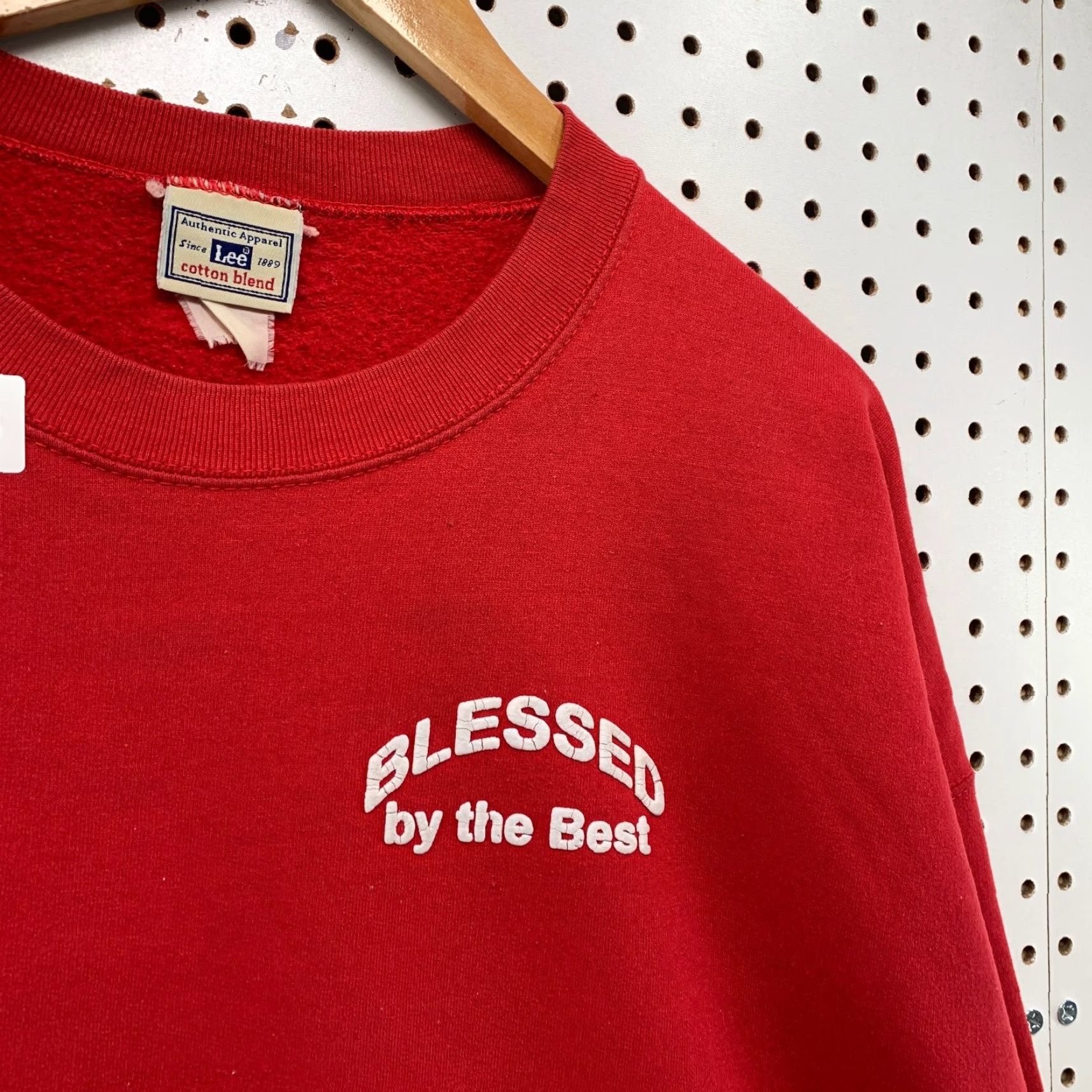 Lee VINTAGE Lee Sweatshirt Mens 3XL Red 90s Religious Crewneck USA Size US XXL / EU 58 / 5 - 7 Thumbnail