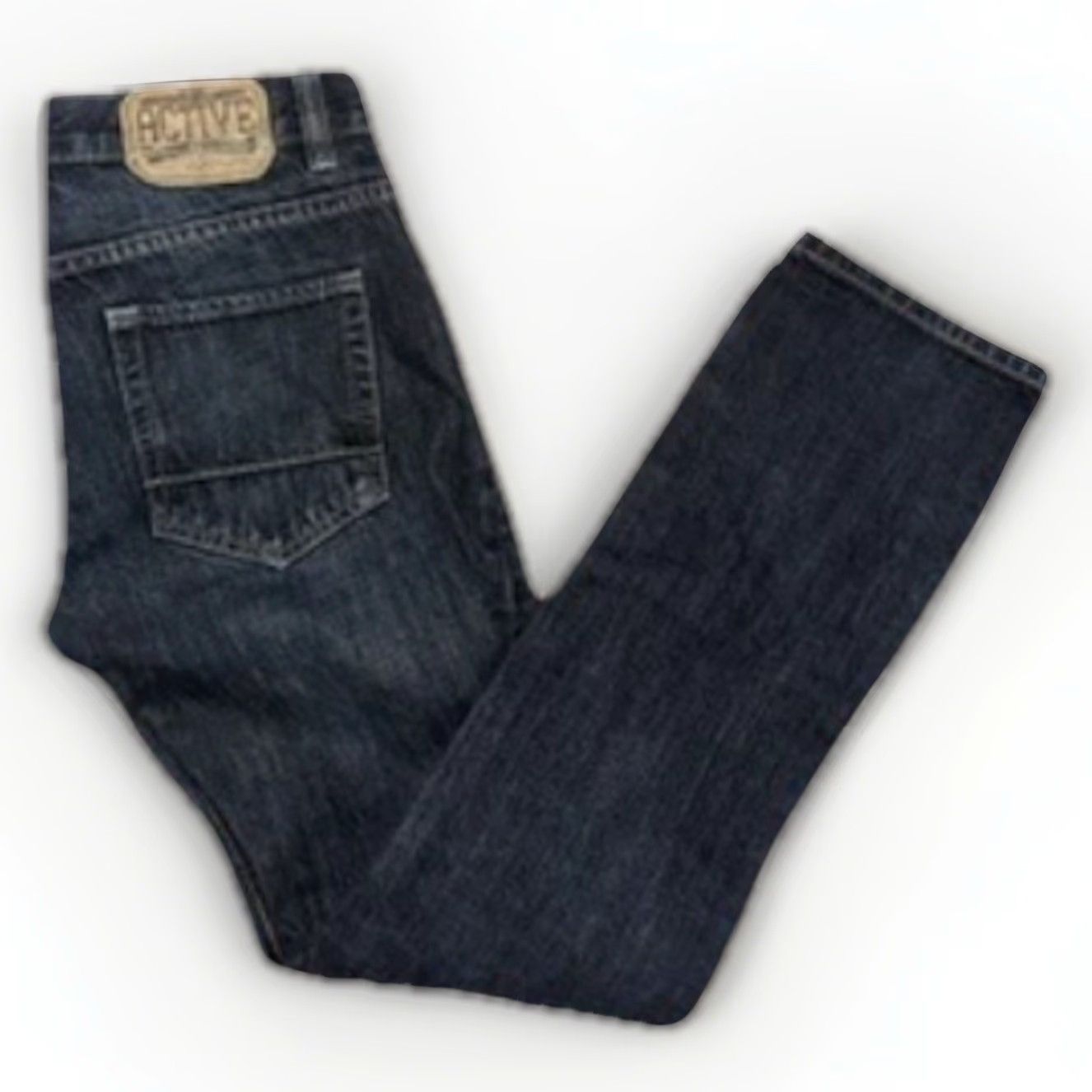 Vintage VINTAGE Active Ride Shop Revolt Denim Jeans Men’s 32x33 Dark Wash Skater Streetwear Slim Straight Jeans Size US 32 / EU 48 - 2 Thumbnail