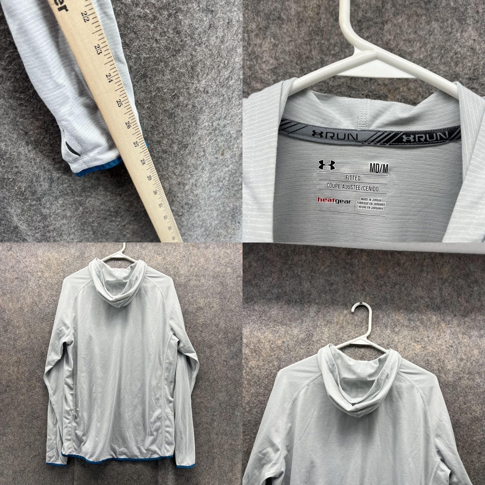 Under Armour Under Armour Sweatshirt Men M Gray Heatgear Athletic Fit Gym Fitted Run Size US M / EU 48-50 / 2 - 8 Thumbnail