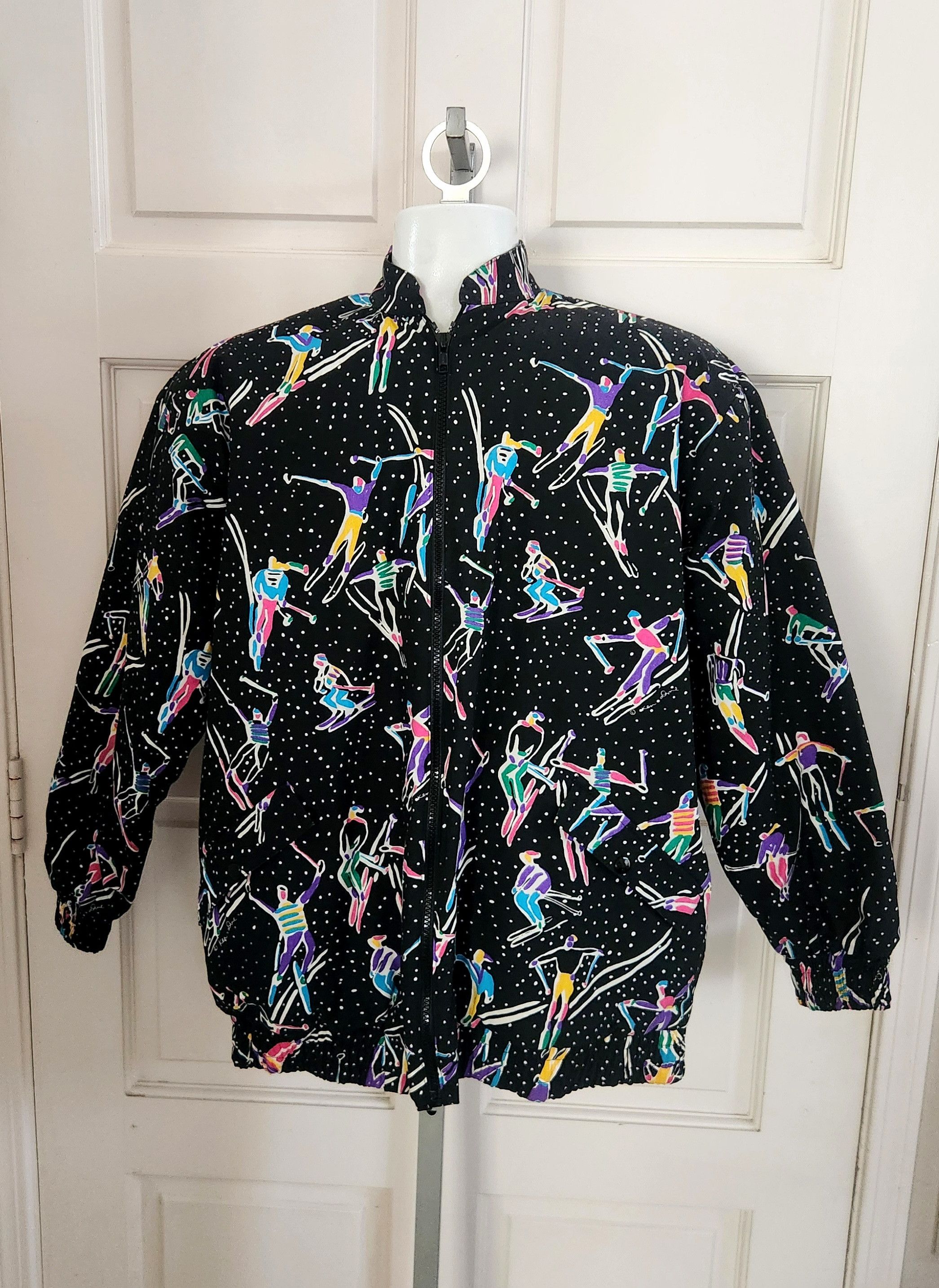 Other Vintage 80s 90s Ken Done Art To Wear Skier Print Bomber Size US M / EU 48-50 / 2 - 1 Thumbnail