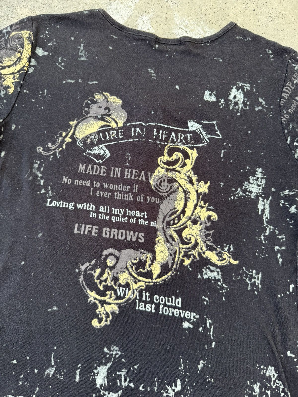 Seditionaries Sick BZOP Femme Wild Poem seditionaries Styled Gothic Tees Size L / US 10 / IT 46 - 4 Thumbnail