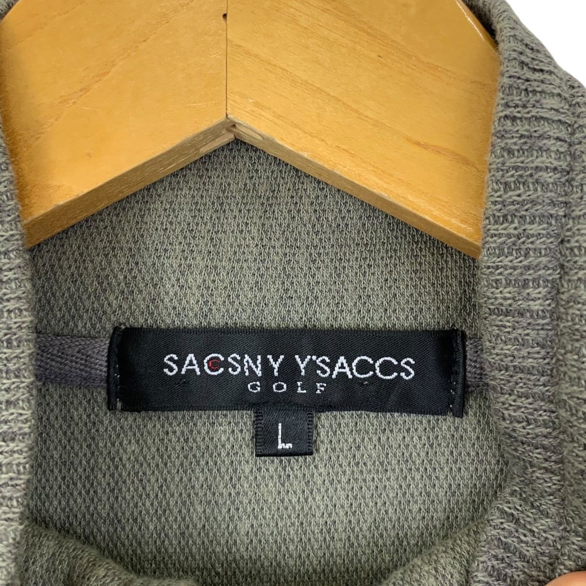 Yohji Yamamoto Vintage YOHJI YAMAMOTO SACSNY Half Zipper Tee Shirt Size US L / EU 52-54 / 3 - 5 Thumbnail