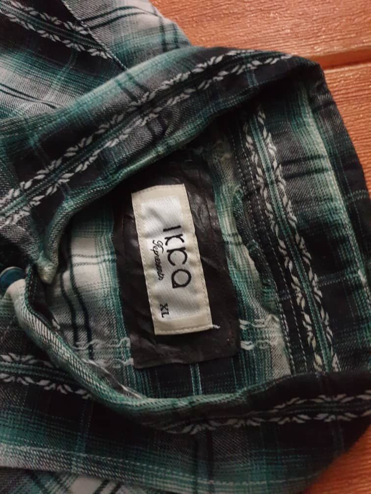PPFM 💥Ikka checkered smile pocket western shirt Size US L / EU 52-54 / 3 - 12 Thumbnail