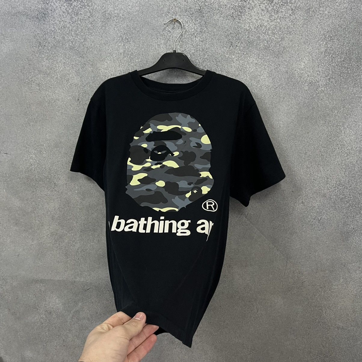 Bape Bape head big logo t shirt Size US M / EU 48-50 / 2 - 7 Thumbnail