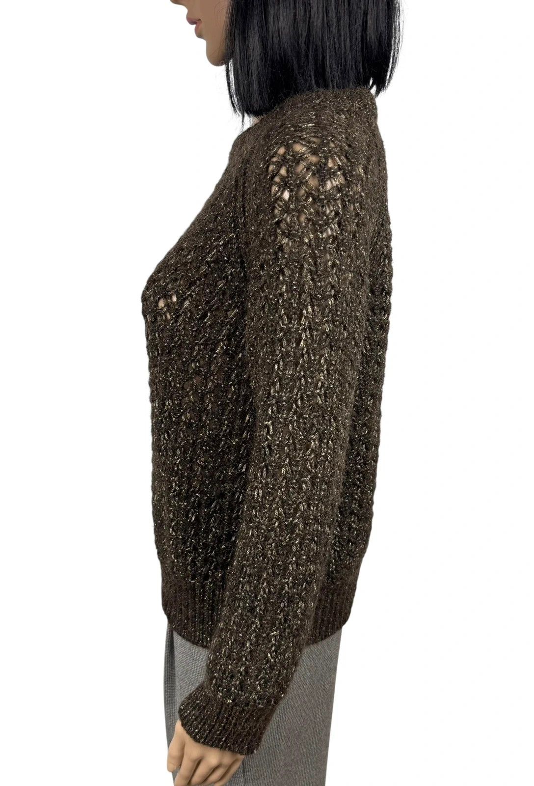 Massimo Dutti Massimo Dutti Wool Alpaca Woven Knit Sweater size XS Size XS / US 0-2 / IT 36-38 - 5 Thumbnail