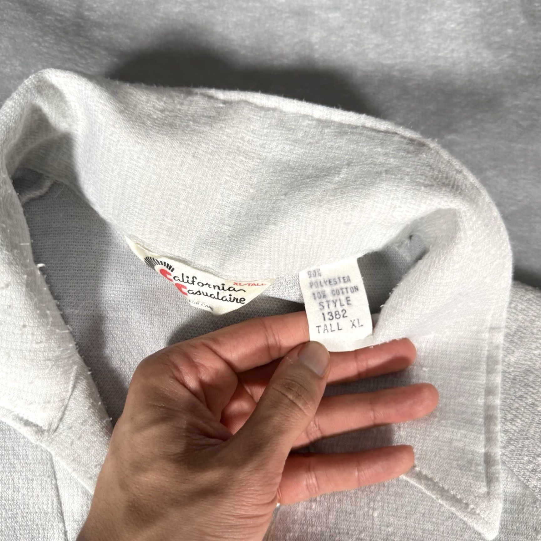 Vintage VINTAGE California Casualaire Polo Shirt Mens XL Tall Open Collar Short Sleeve Blue 80s Size US XL / EU 56 / 4 - 4 Thumbnail
