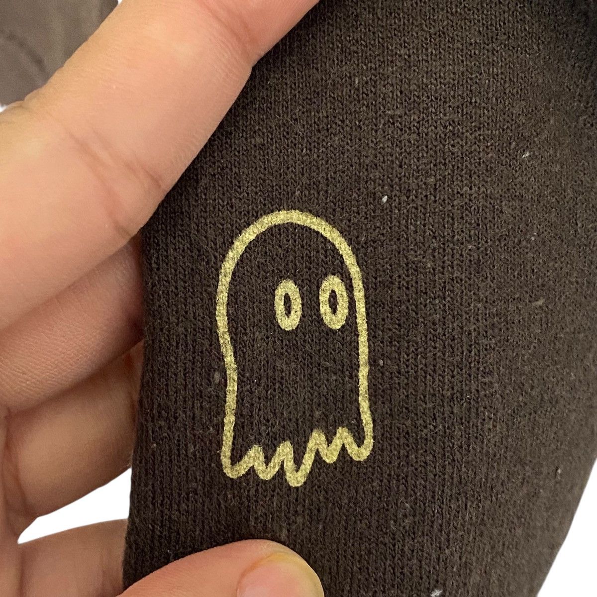Vintage Vintage Lonely Ghost Hoodie Sweater Big Logo Printed Brown Size US XL / EU 56 / 4 - 6 Thumbnail