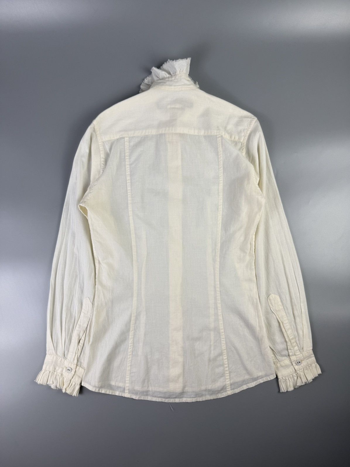 Paul Harnden Shoemakers Paul Harnden Shoemakers - Ruffle distressed Shirt Size XS / US 0-2 / IT 36-38 - 9 Thumbnail